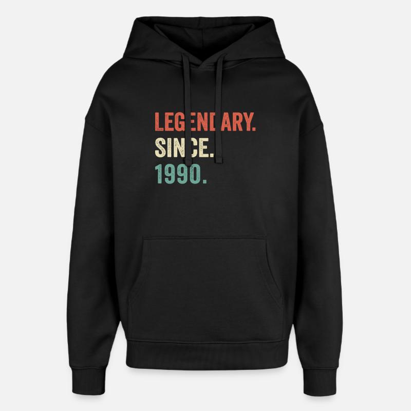 legendary since 1990 - Sweat à capuche unisexe Stanley/Stella Oversized - noir