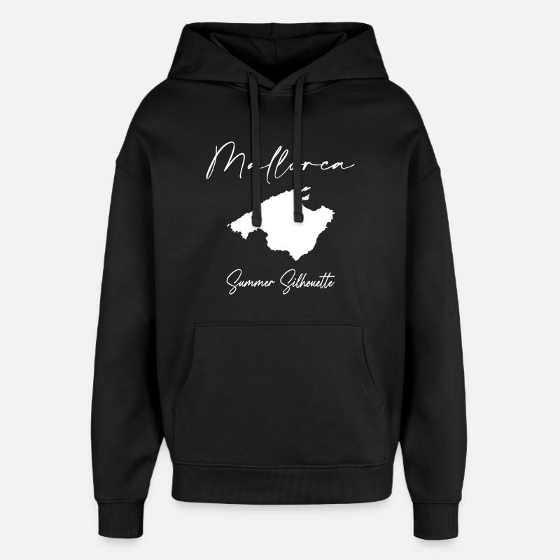 Majorque - Sweat à capuche unisexe Stanley/Stella Oversized - noir