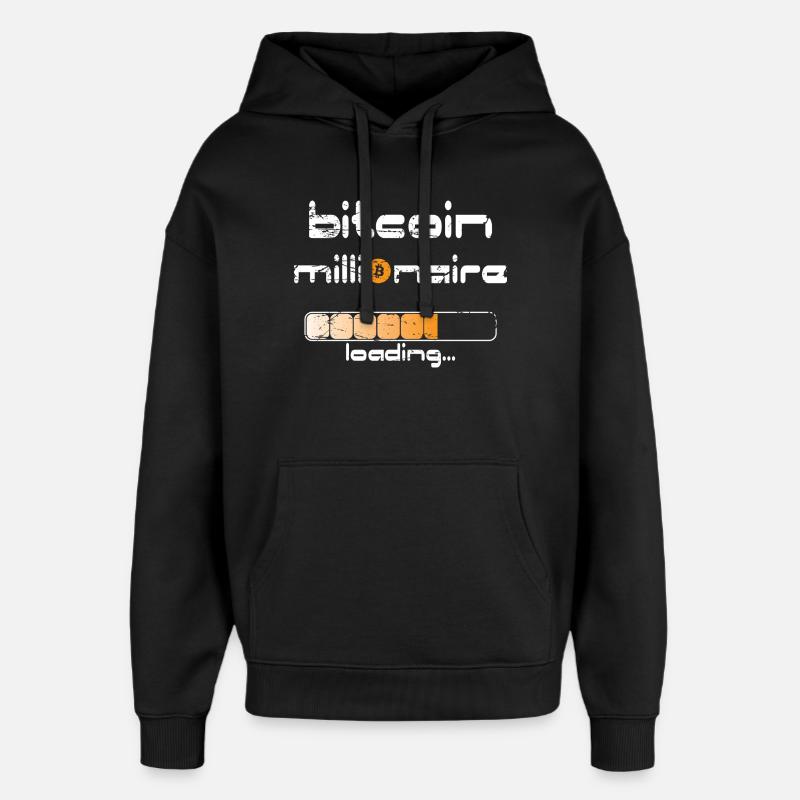 Satoshi Nakamoto Bitcoin Crypto Inventeur - Sweat à capuche unisexe Stanley/Stella Oversized - noir