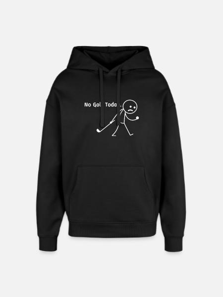 Heute kein Golf – Lustiger Golfwitz - Oversized Unisex Hoodie von Stanley/Stella - Schwarz