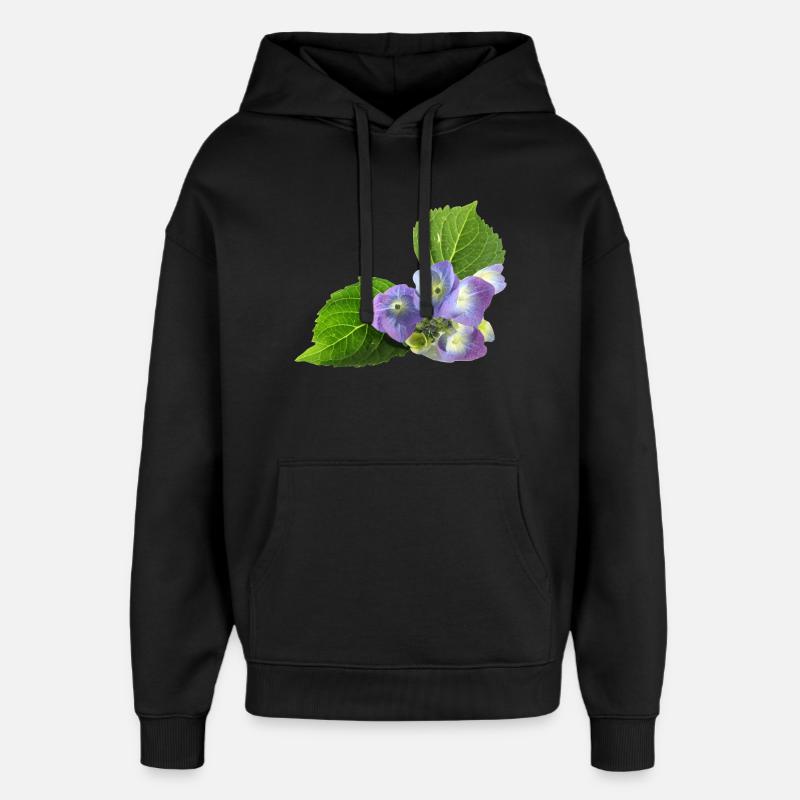 fleur - Sweat à capuche unisexe Stanley/Stella Oversized - noir