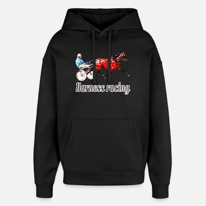 Design Traber avec lettrage - Sweat à capuche unisexe Stanley/Stella Oversized - noir