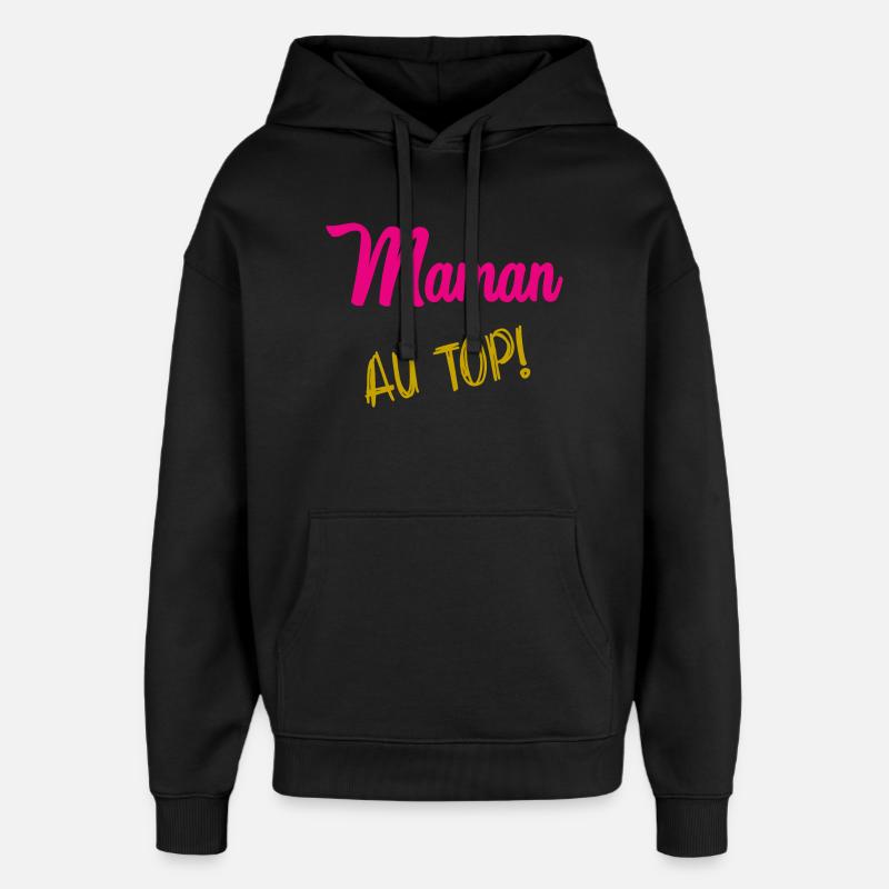 MAMA - Oversized Unisex Hoodie von Stanley/Stella - Schwarz