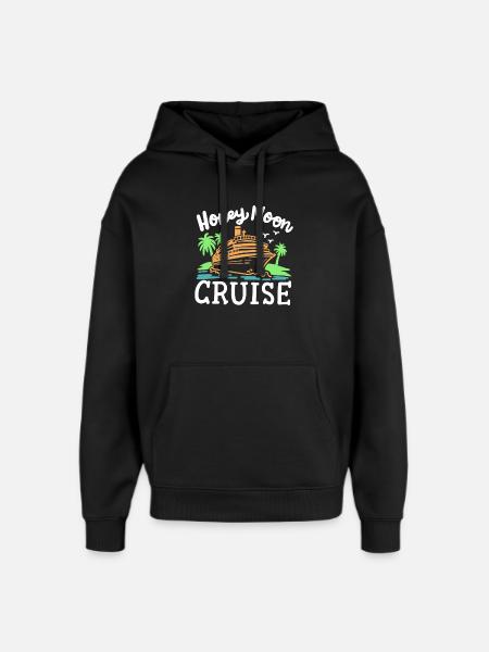 Flitterwochen Kreuzfahrt Urlaub - Oversized Unisex Hoodie von Stanley/Stella - Schwarz