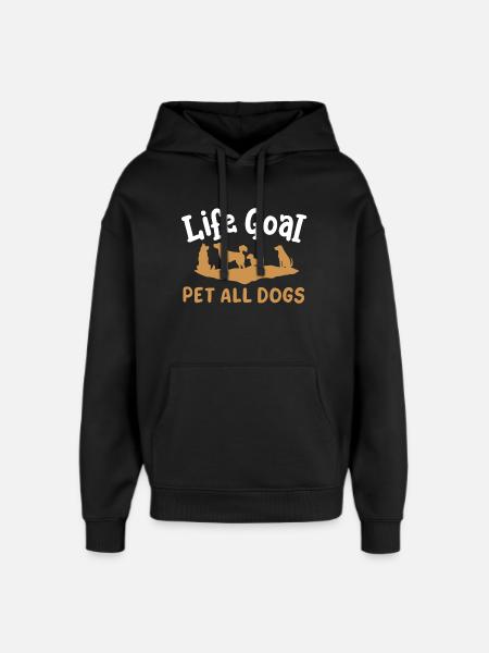 Hundebesitzer Hundeliebhaber - Oversized Unisex Hoodie von Stanley/Stella - Schwarz