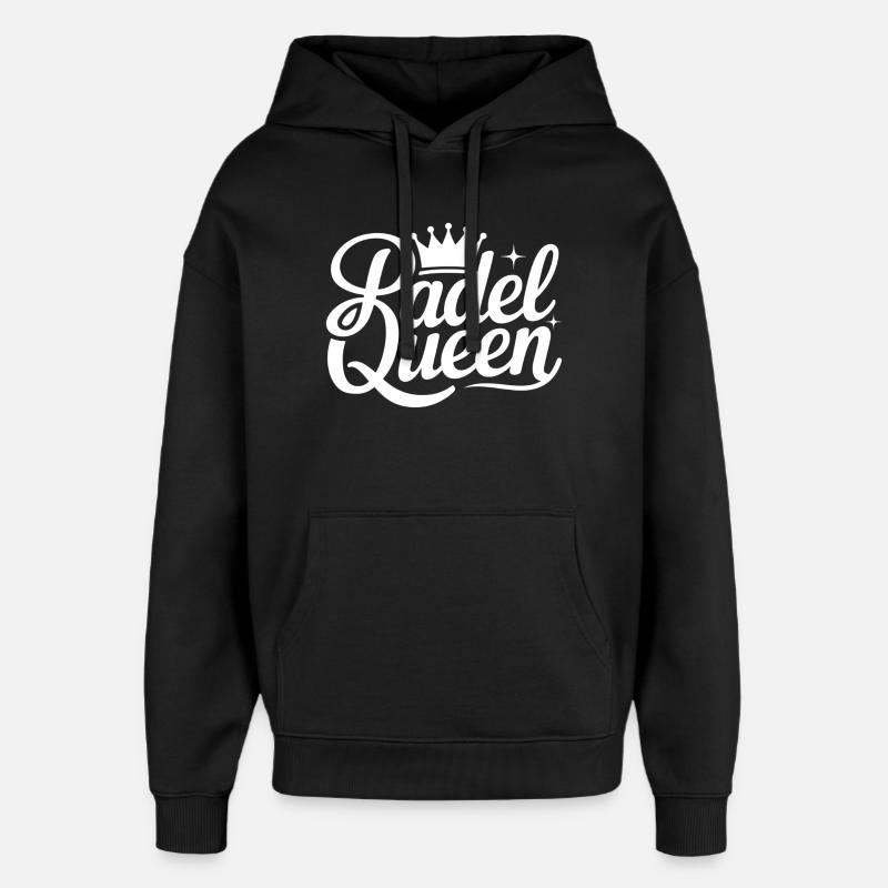Reine du padel - Sweat à capuche unisexe Stanley/Stella Oversized - noir