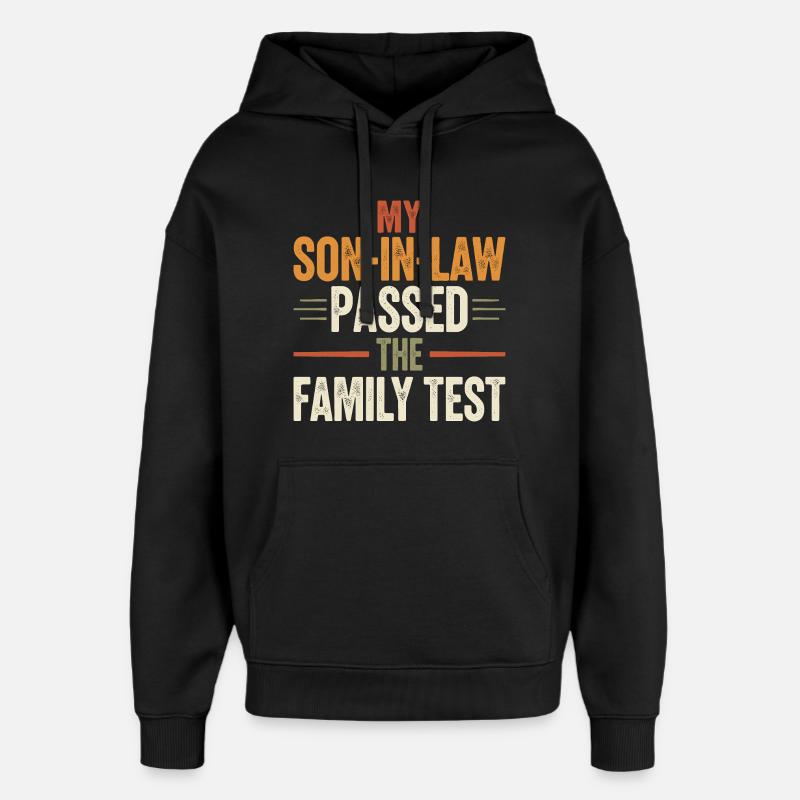 Belle-mère et beau-père drôles - Sweat à capuche unisexe Stanley/Stella Oversized - noir