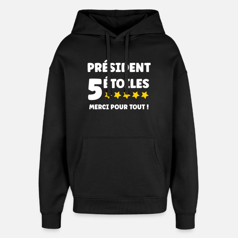 Präsident - Oversized Unisex Hoodie von Stanley/Stella - Schwarz