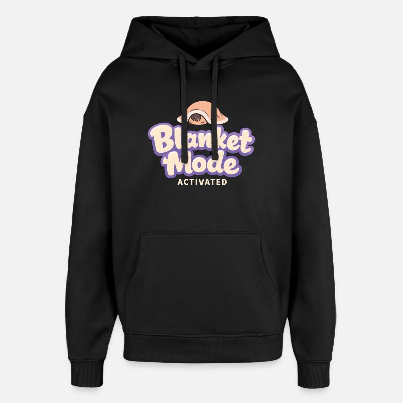 Anime-hausmensch Cuddly Weeb - Sweat à capuche unisexe Stanley/Stella Oversized - noir
