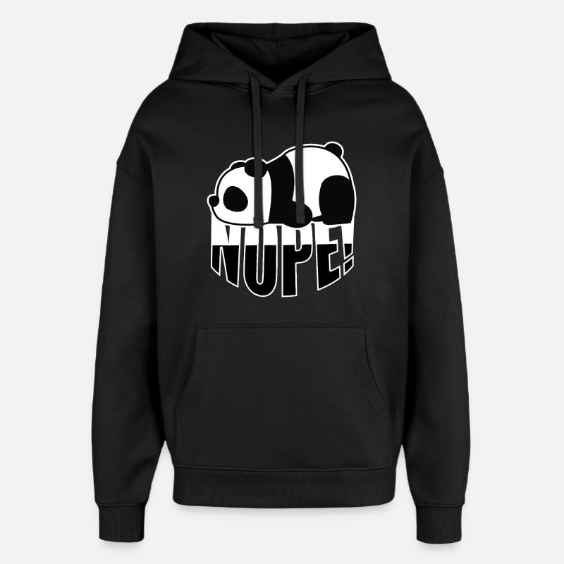 Panda Non - Sweat à capuche unisexe Stanley/Stella Oversized - noir