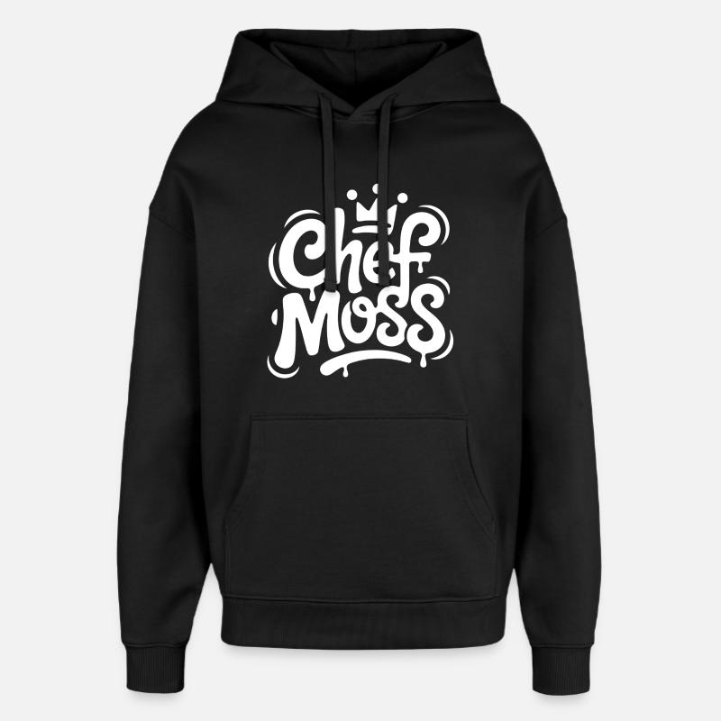 Couronne de graffiti Chef Moss - Sweat à capuche unisexe Stanley/Stella Oversized - noir