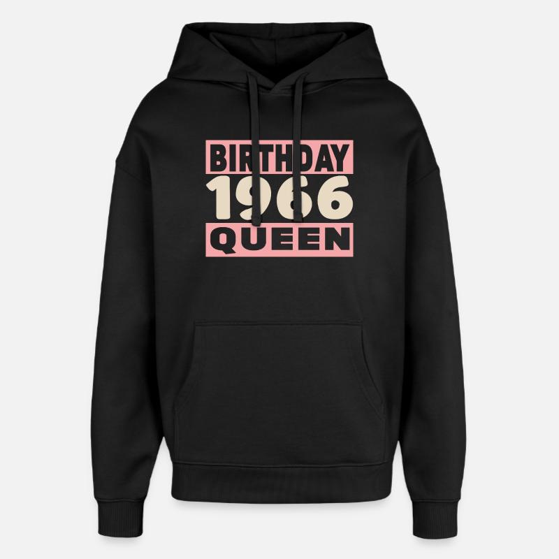 Biker 60-jähriges Jubiläum 1966 - Oversized Unisex Hoodie von Stanley/Stella - Schwarz