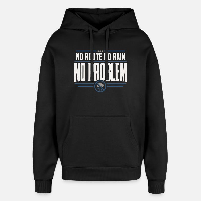 Retired Postman Retired Postman - Oversized Unisex Hoodie by Stanley/Stella - black