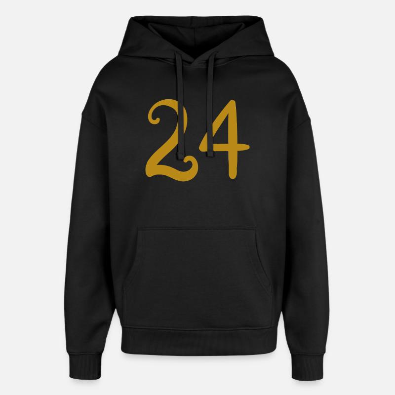 24 - Oversized Unisex Hoodie von Stanley/Stella - Schwarz