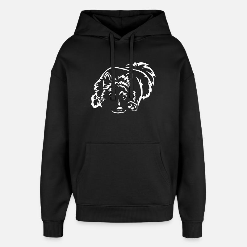 Eurasier "Black Edition" - Oversized Unisex Hoodie von Stanley/Stella - Schwarz