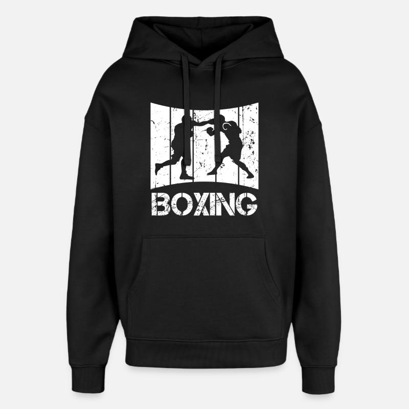 Boîtes rétro - Sweat à capuche unisexe Stanley/Stella Oversized - noir