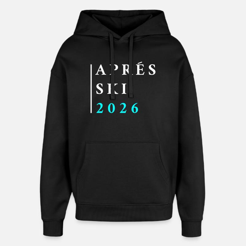 Après-ski 2026 - Sweat à capuche unisexe Stanley/Stella Oversized - noir
