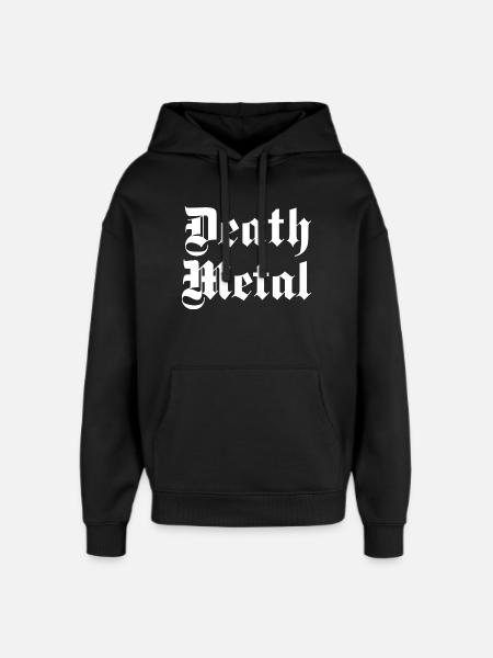 Death Metal Glyphs Tee - Oversized Unisex Hoodie by Stanley/Stella - black