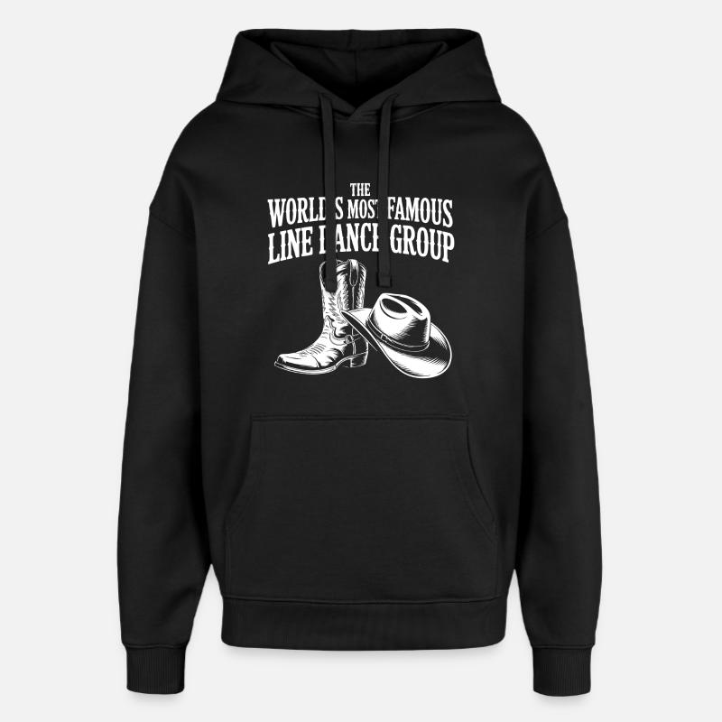 Weltberühmte Line Dance Gruppe - Oversized Unisex Hoodie von Stanley/Stella - Schwarz