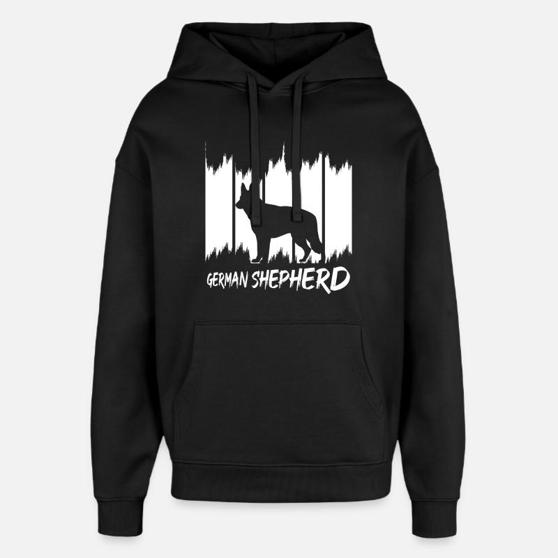 German Shepherd - Oversized Unisex Hoodie von Stanley/Stella - Schwarz
