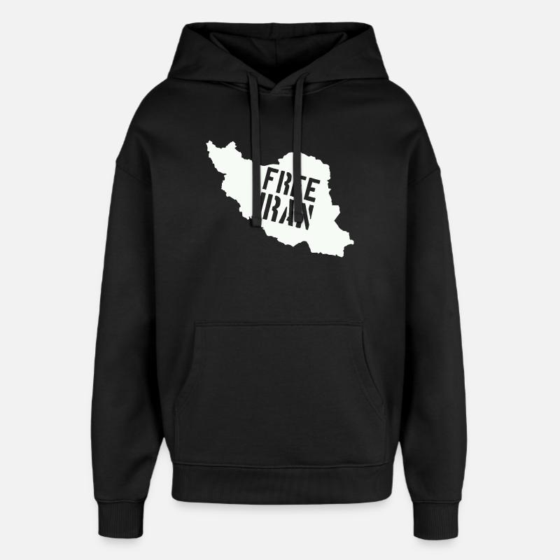 Iran Liberté Iran Libérer l’Iran - Sweat à capuche unisexe Stanley/Stella Oversized - noir