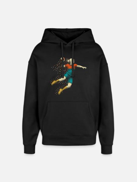 handball mädchen - Oversized Unisex Hoodie von Stanley/Stella - Schwarz