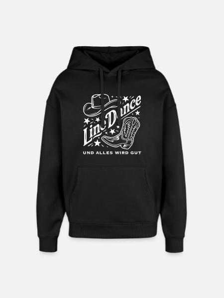 Line Dance Cowboy Flair - Oversized Unisex Hoodie von Stanley/Stella - Schwarz