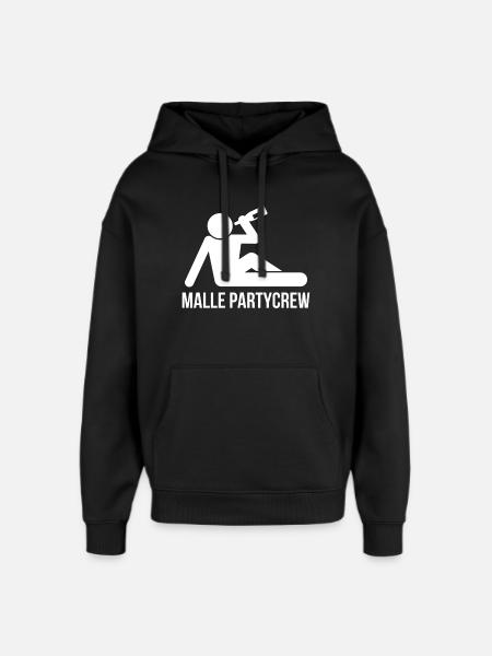 Malle Party Crew - Oversized Unisex Hoodie by Stanley/Stella - black