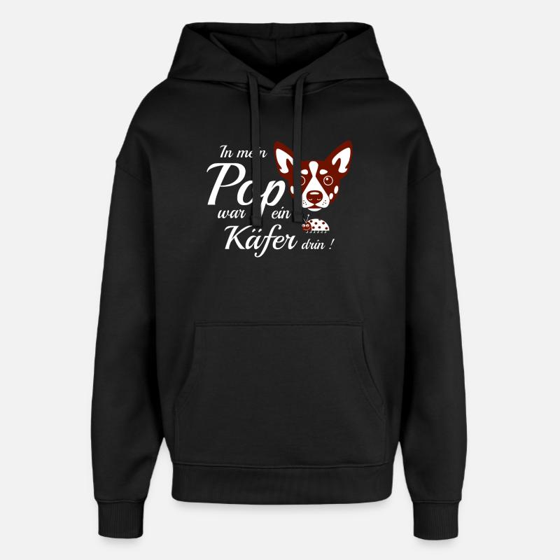 Drôle de chien - Sweat à capuche unisexe Stanley/Stella Oversized - noir