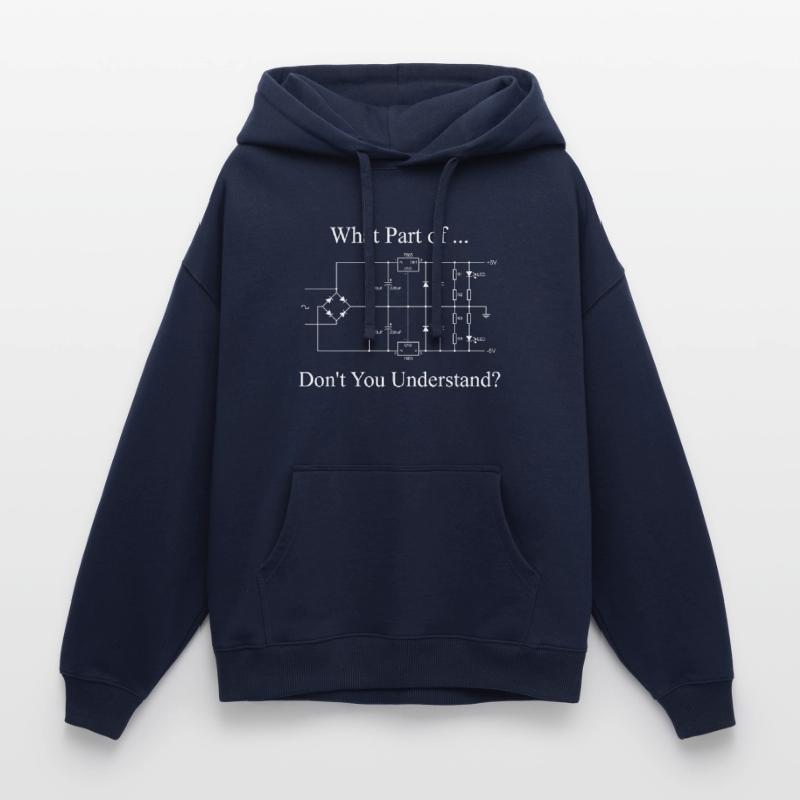 Electrical Engineer Funny Engineering Sarcasm Oversized Unisex Hoodie by Stanley/Stella