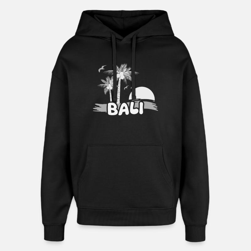 Bali comme jour férié - Sweat à capuche unisexe Stanley/Stella Oversized - noir