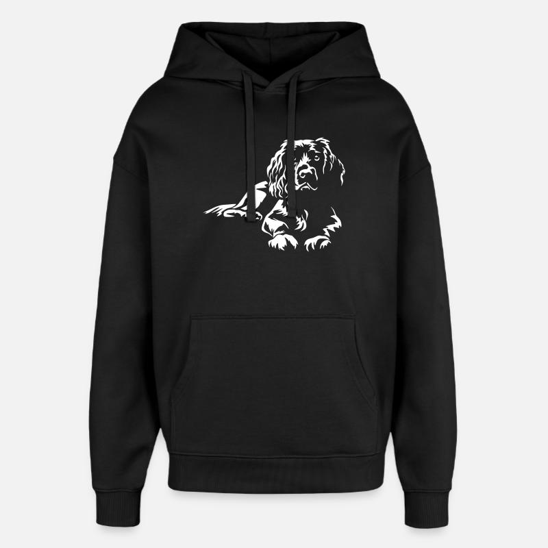 Boykin Spaniel "Black Edition" - Oversized Unisex Hoodie by Stanley/Stella - black