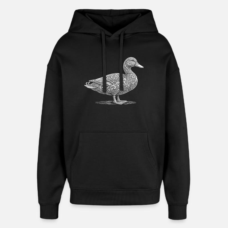 Canard - Sweat à capuche unisexe Stanley/Stella Oversized - noir