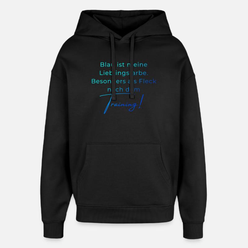 Voltigieren Training: Lustiger Volti Spruch - Oversized Unisex Hoodie von Stanley/Stella - Schwarz