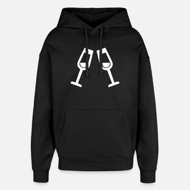 verres - Sweat à capuche unisexe Stanley/Stella Oversized - noir