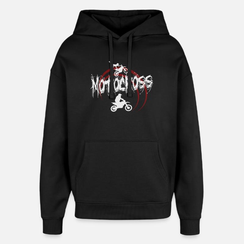 Motocross - Sweat à capuche unisexe Stanley/Stella Oversized - noir