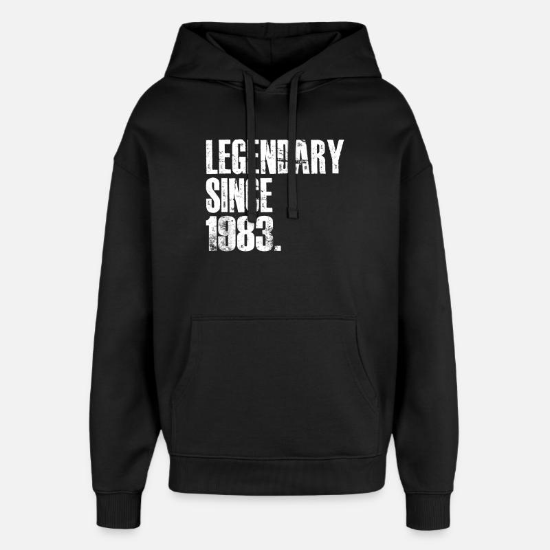 Légendaire depuis 1983 - Sweat à capuche unisexe Stanley/Stella Oversized - noir