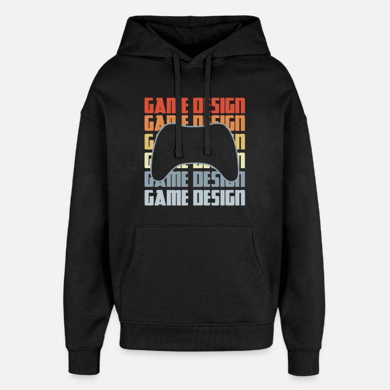 Game Dev - Oversized Unisex Hoodie by Stanley/Stella - black