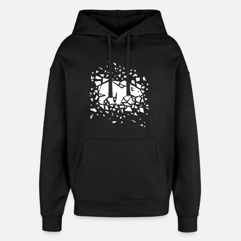 Ours polaire 2 - Sweat à capuche unisexe Stanley/Stella Oversized - noir