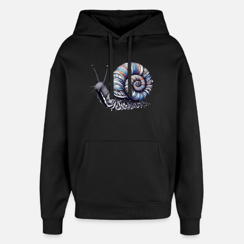 Escargot - Sweat à capuche unisexe Stanley/Stella Oversized - noir