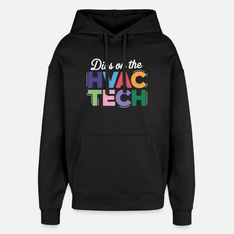 Lustiger HVAC Techniker Spruch Reparatur Experte - Oversized Unisex Hoodie von Stanley/Stella - Schwarz