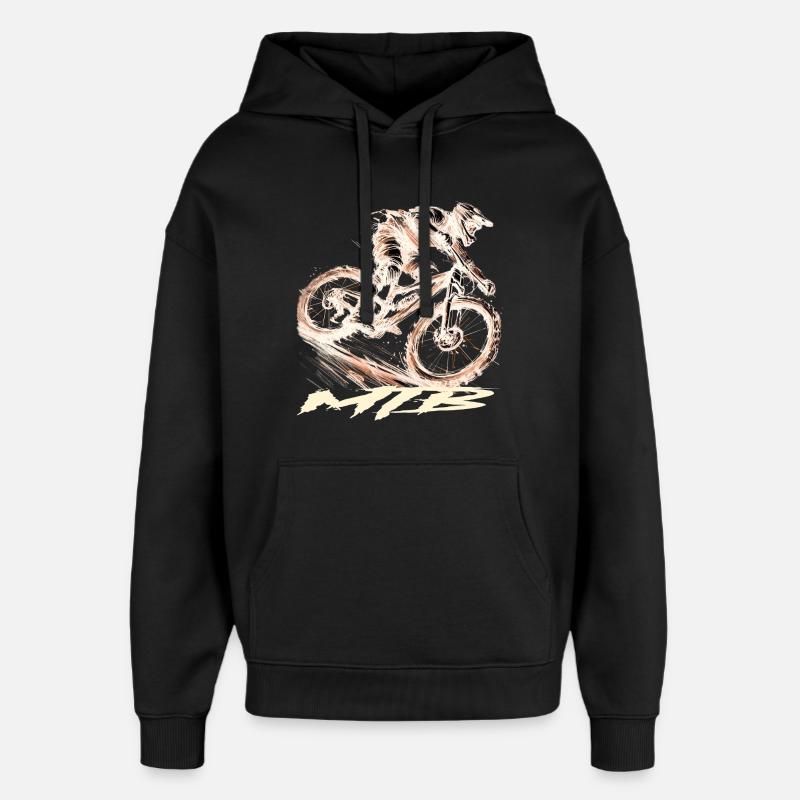 MTB - Oversized Unisex Hoodie von Stanley/Stella - Schwarz