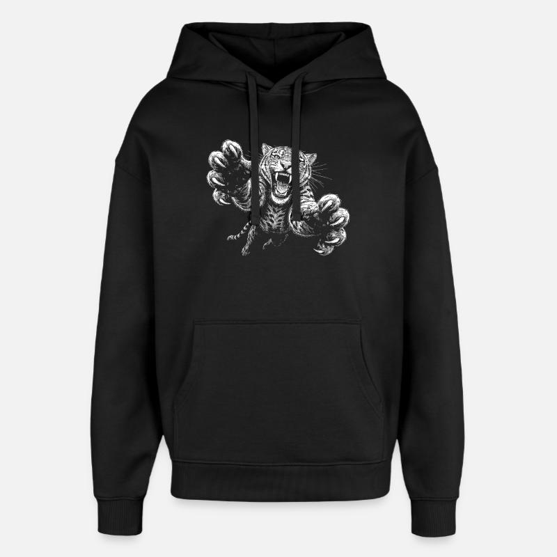 jaguar - Sweat à capuche unisexe Stanley/Stella Oversized - noir