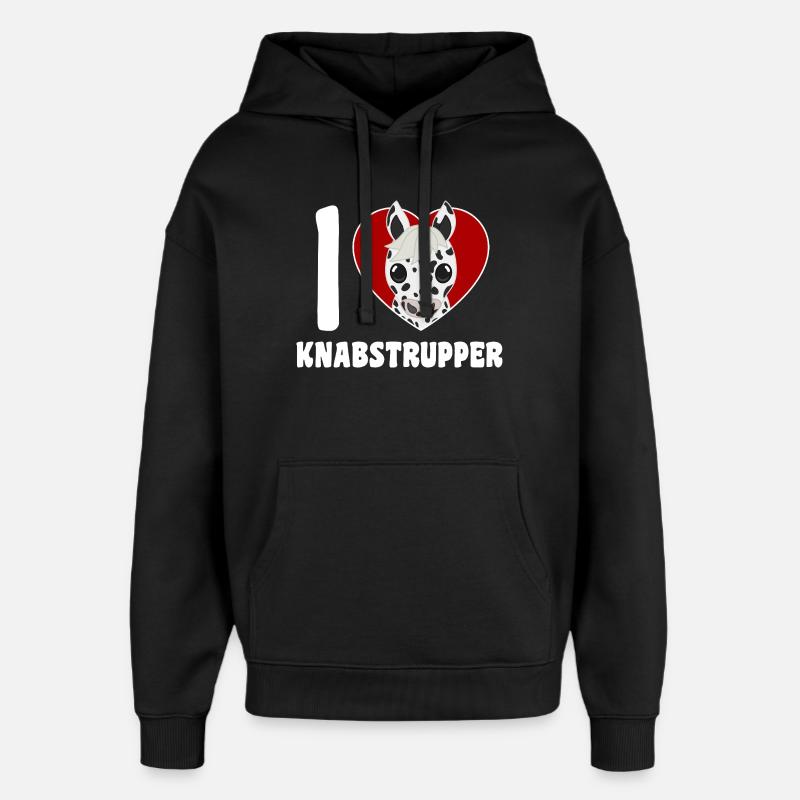 Ich liebe Knabstrupper - Oversized Unisex Hoodie von Stanley/Stella - Schwarz