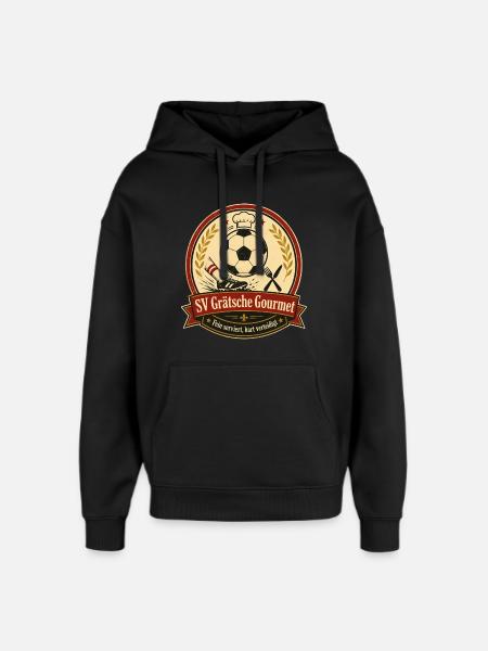SV Grätsche Gourmet - Oversized Unisex Hoodie von Stanley/Stella - Schwarz