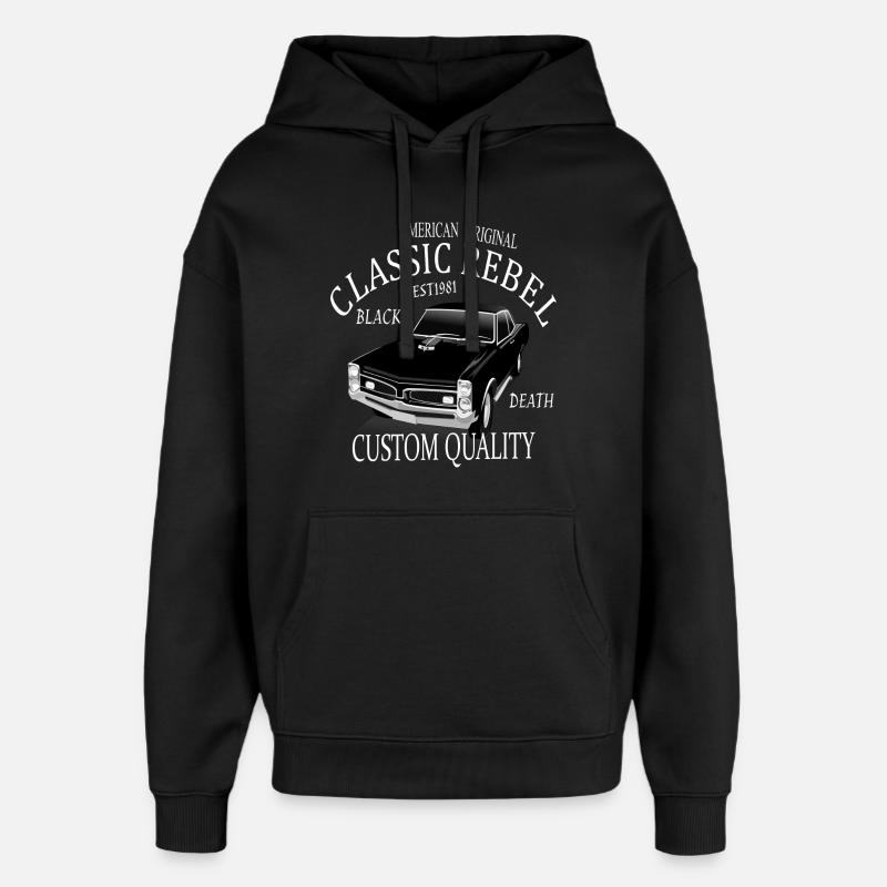 American Classic rebel - Sweat à capuche unisexe Stanley/Stella Oversized - noir