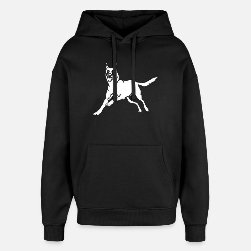 Malinois « Black Edition » - Sweat à capuche unisexe Stanley/Stella Oversized - noir