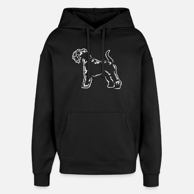Kerry Blue Terrier « Édition Noire » - Sweat à capuche unisexe Stanley/Stella Oversized - noir