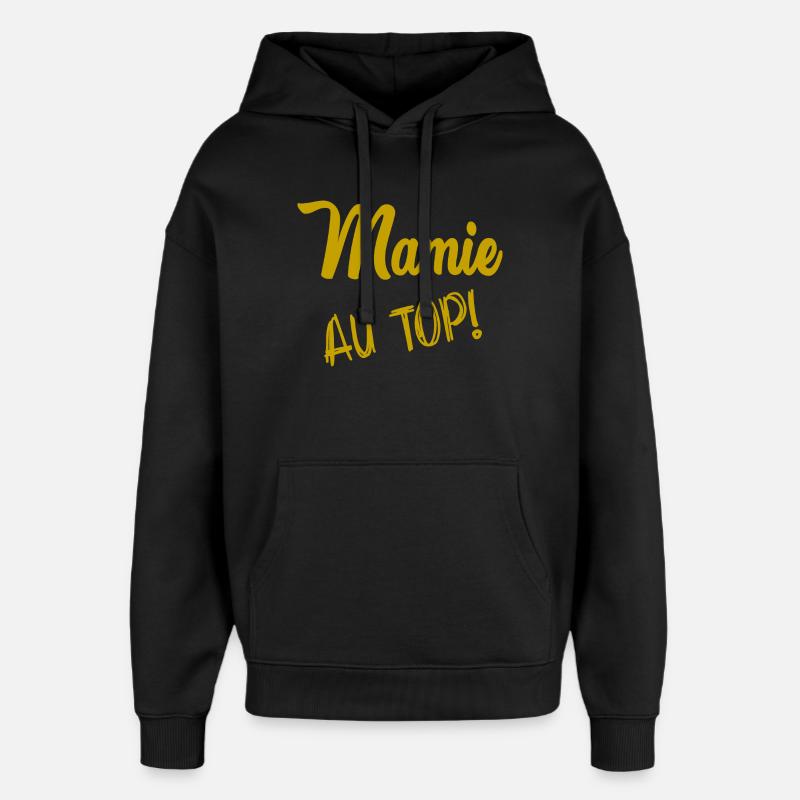 MAMIE - Sweat à capuche unisexe Stanley/Stella Oversized - noir
