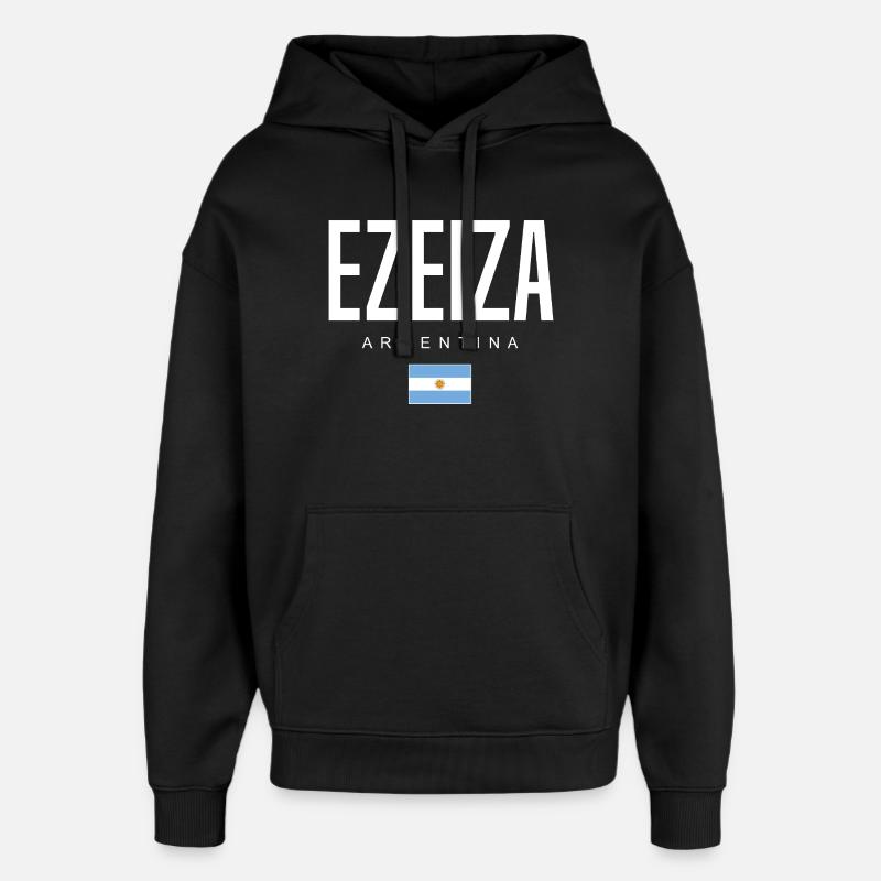 Ezeiza Argentinien Argentinier - Oversized Unisex Hoodie von Stanley/Stella - Schwarz